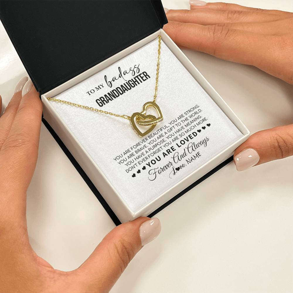 Personalized To My Granddaughter Necklace From Grandma You Are Forever Beautiful Granddaughter Birthday Graduation Christmas Customized Gift Box Message Card