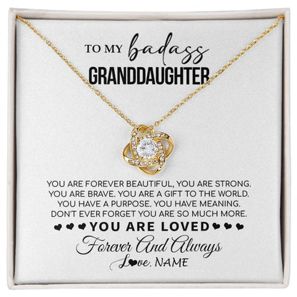 Personalized To My Granddaughter Necklace From Grandma You Are Forever Beautiful Granddaughter Birthday Graduation Christmas Customized Gift Box Message Card