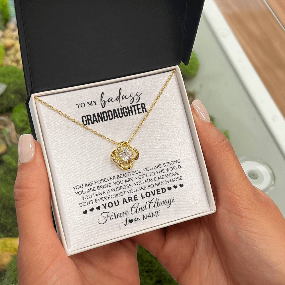 Personalized To My Granddaughter Necklace From Grandma You Are Forever Beautiful Granddaughter Birthday Graduation Christmas Customized Gift Box Message Card