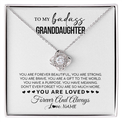 Personalized To My Granddaughter Necklace From Grandma You Are Forever Beautiful Granddaughter Birthday Graduation Christmas Customized Gift Box Message Card