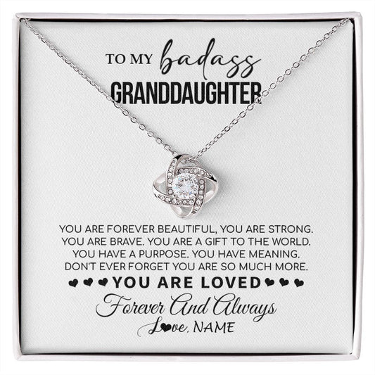 Personalized To My Granddaughter Necklace From Grandma You Are Forever Beautiful Granddaughter Birthday Graduation Christmas Customized Gift Box Message Card