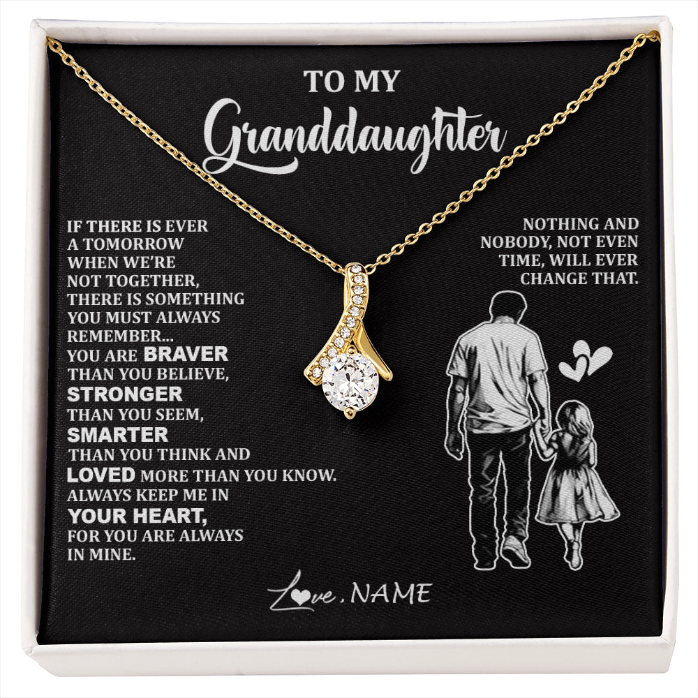 Personalized To My Granddaughter Necklace From Grandpa You Are Always In Mine Beautiful Granddaughter Birthday Graduation Christmas With Gift Box Message Card