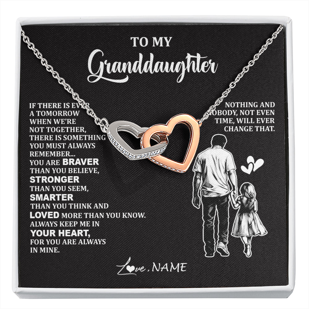 Personalized To My Granddaughter Necklace From Grandpa You Are Always In Mine Beautiful Granddaughter Birthday Graduation Christmas With Gift Box Message Card