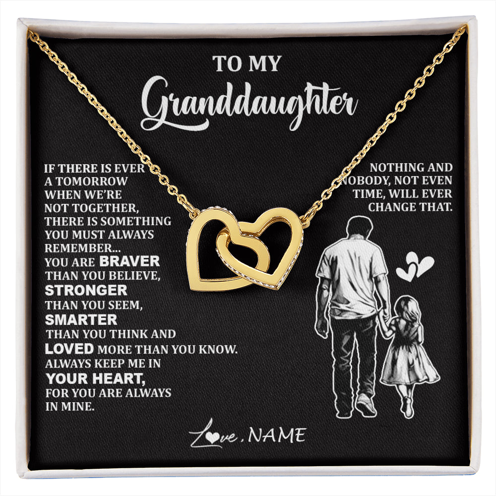 Personalized To My Granddaughter Necklace From Grandpa You Are Always In Mine Beautiful Granddaughter Birthday Graduation Christmas With Gift Box Message Card