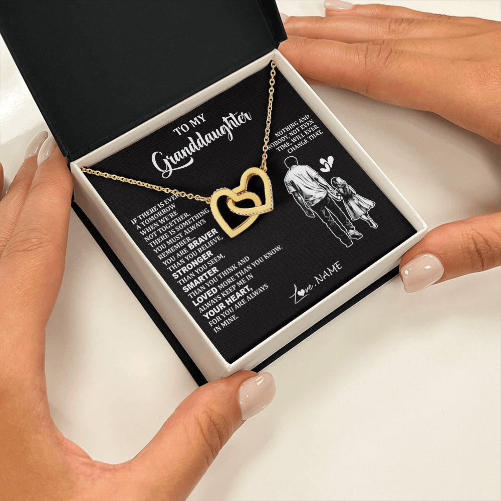 Personalized To My Granddaughter Necklace From Grandpa You Are Always In Mine Beautiful Granddaughter Birthday Graduation Christmas With Gift Box Message Card