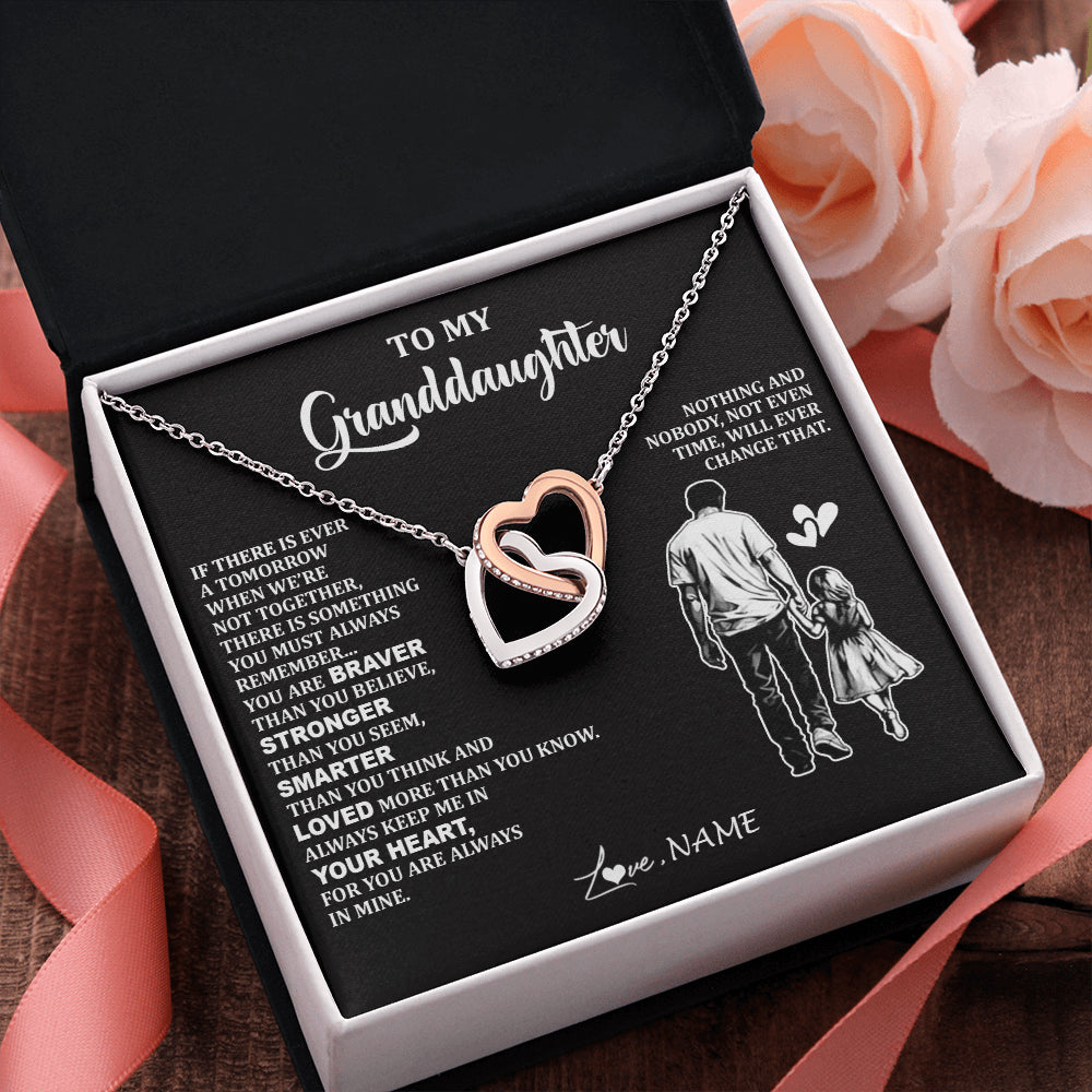 Personalized To My Granddaughter Necklace From Grandpa You Are Always In Mine Beautiful Granddaughter Birthday Graduation Christmas With Gift Box Message Card