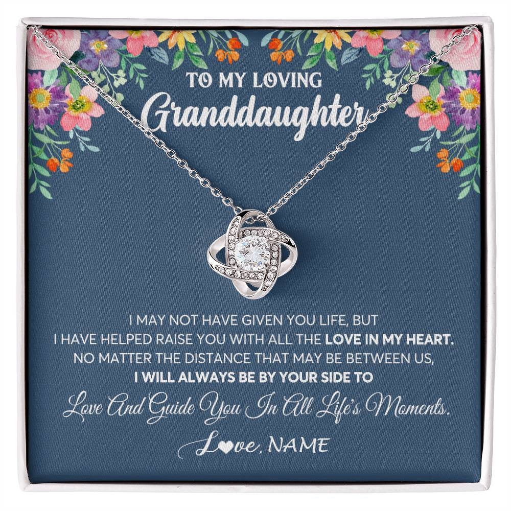 Personalized To My Loving Granddaughter Necklace From Grandma No Matter The Distance Granddaughter Birthday Christmas Jewelry Customized Gift Box Message Card
