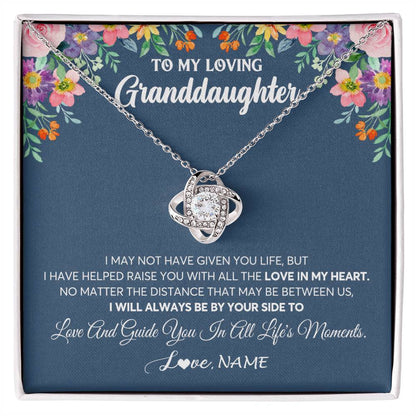 Personalized To My Loving Granddaughter Necklace From Grandma No Matter The Distance Granddaughter Birthday Christmas Jewelry Customized Gift Box Message Card