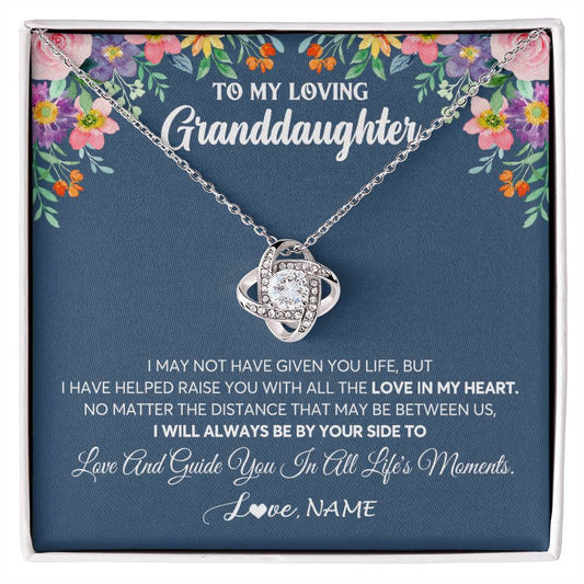 Personalized To My Loving Granddaughter Necklace From Grandma No Matter The Distance Granddaughter Birthday Christmas Jewelry Customized Gift Box Message Card