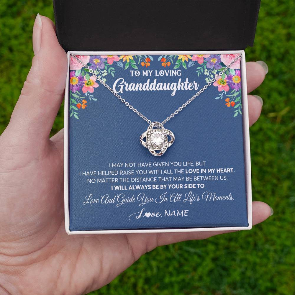 Personalized To My Loving Granddaughter Necklace From Grandma No Matter The Distance Granddaughter Birthday Christmas Jewelry Customized Gift Box Message Card