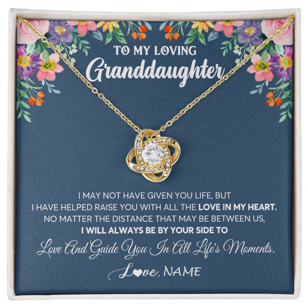 Personalized To My Loving Granddaughter Necklace From Grandma No Matter The Distance Granddaughter Birthday Christmas Jewelry Customized Gift Box Message Card
