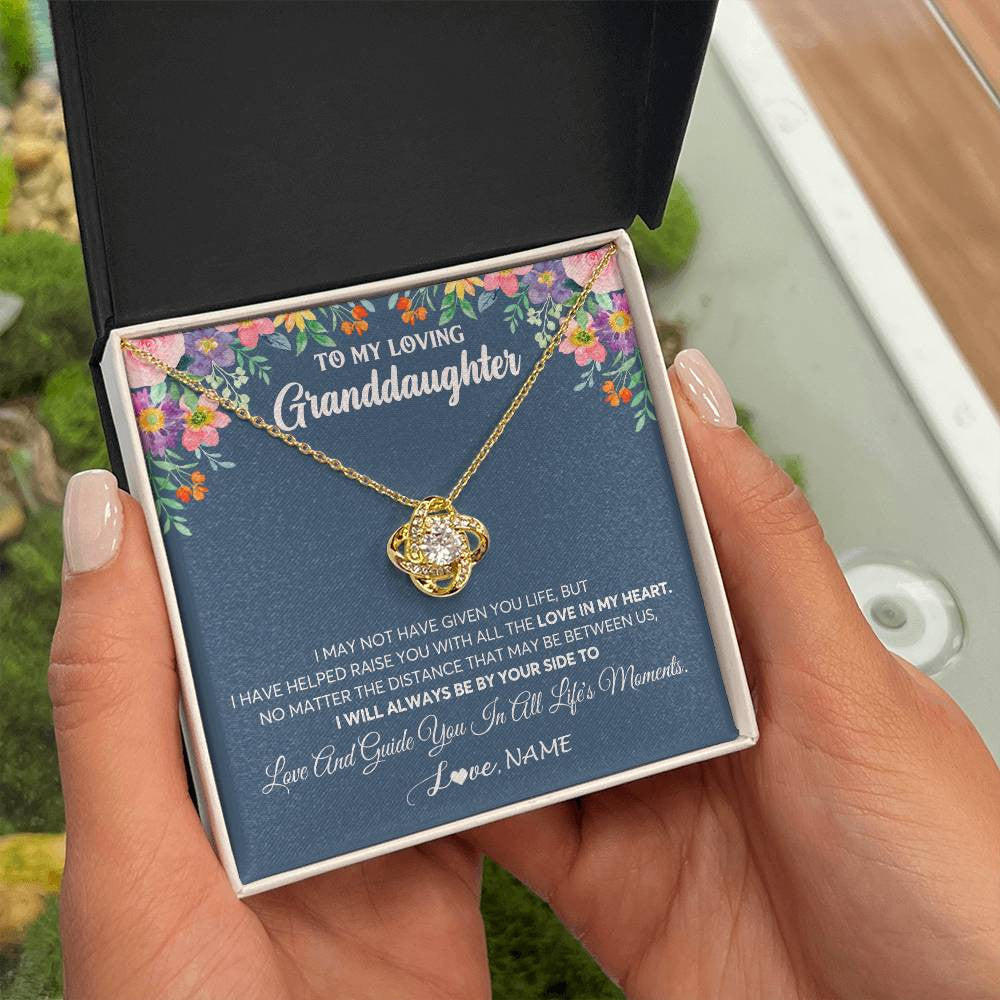 Personalized To My Loving Granddaughter Necklace From Grandma No Matter The Distance Granddaughter Birthday Christmas Jewelry Customized Gift Box Message Card